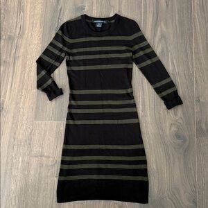 French Connection black and green striped sweater dress - 2